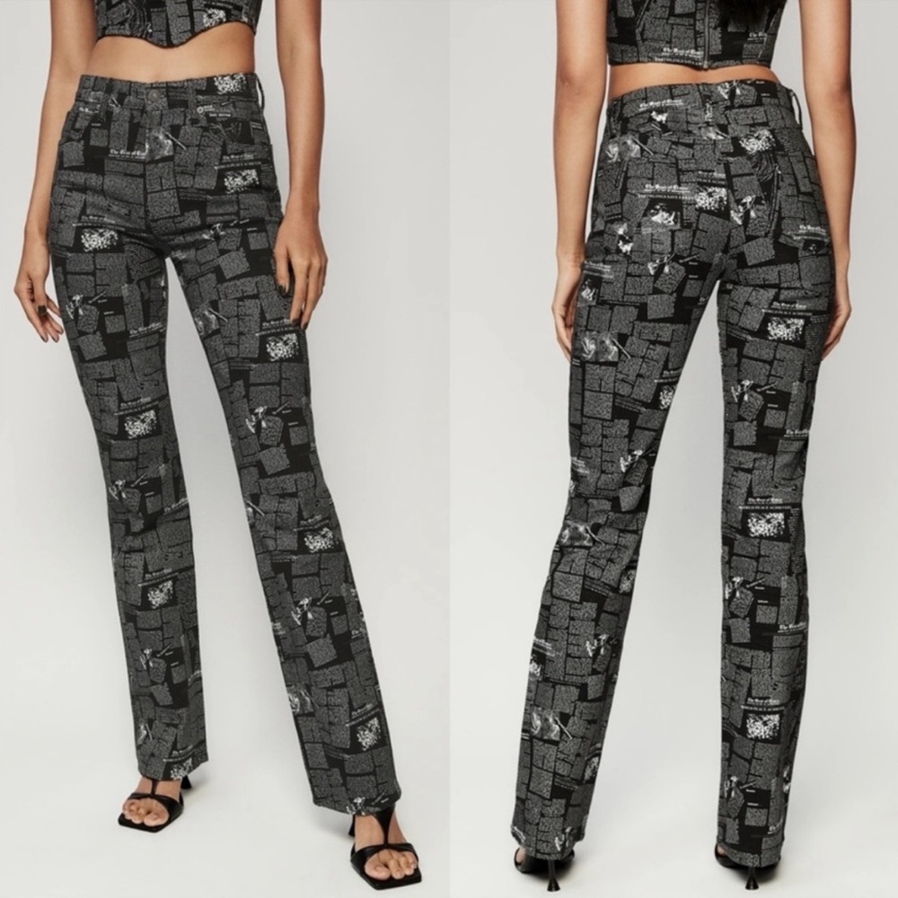 Reformation Peyton Zine High Rise Bootcut Jeans size 25